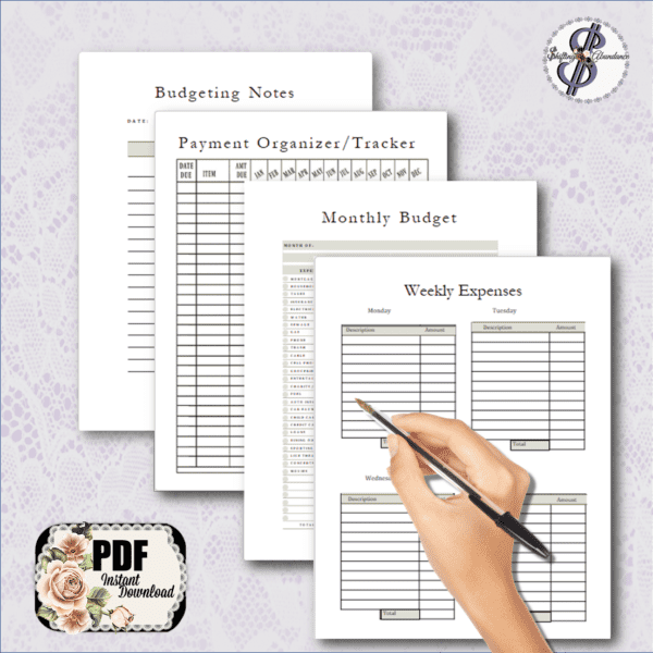 budget planner interior pages