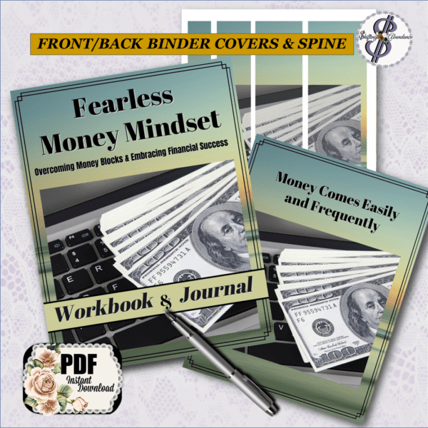 fearless money mindset journal and workbook interior pages