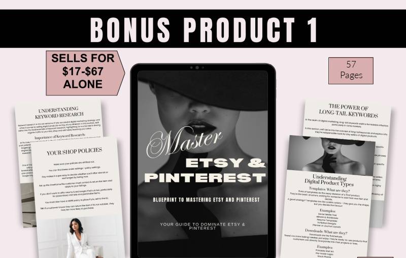 Bonus Product 1 Master Etsy & Pinterest