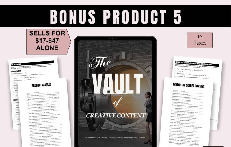 Bonus Product 6 The vault of creative ideas